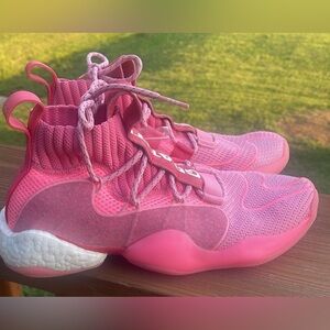 Adidas Pharrell Williams x Crazy BYW x Hyper Pink Sneakers Size 11.5